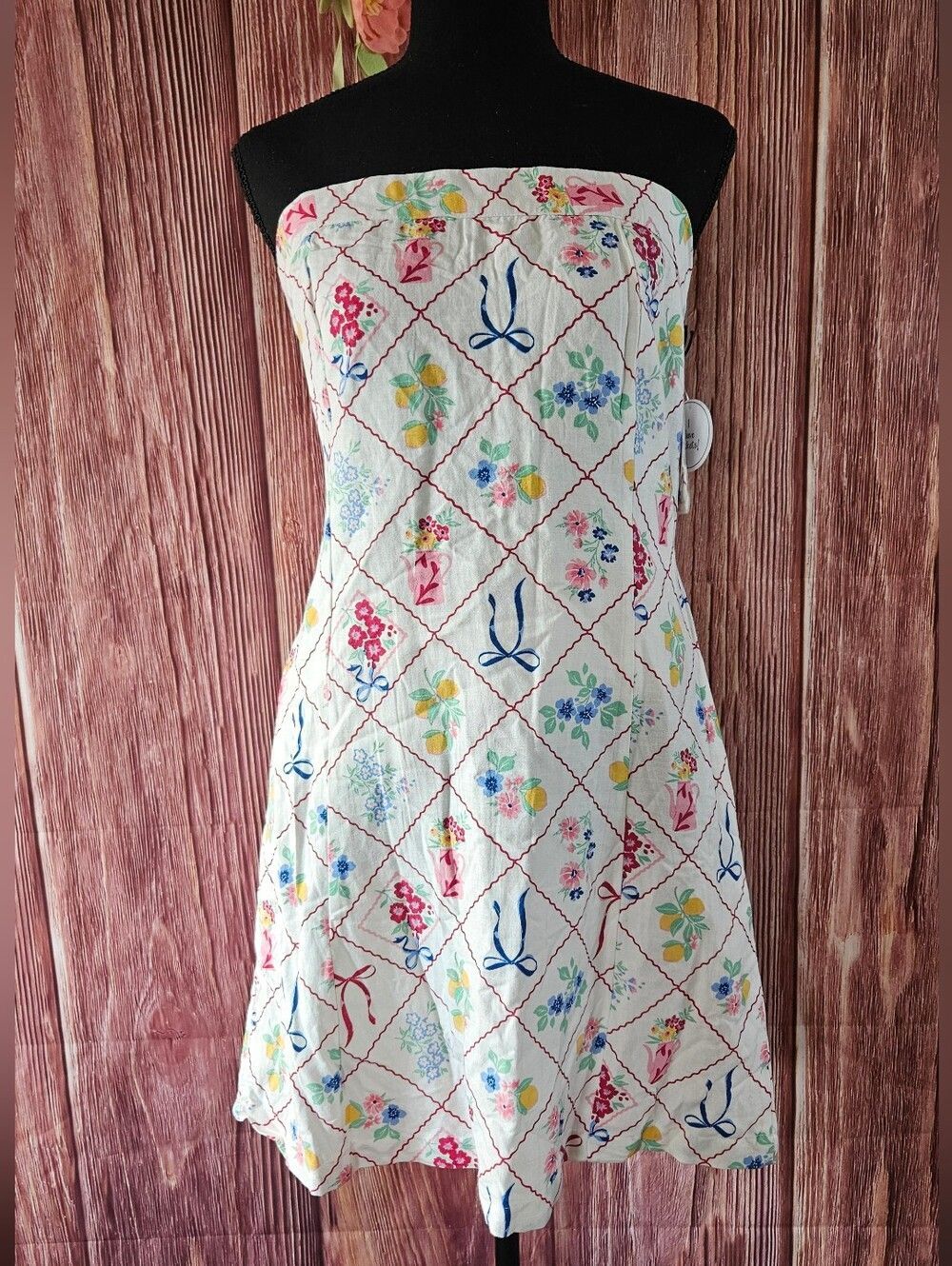 NWT Japna Convertable Straps Floral Mini Dress Size L